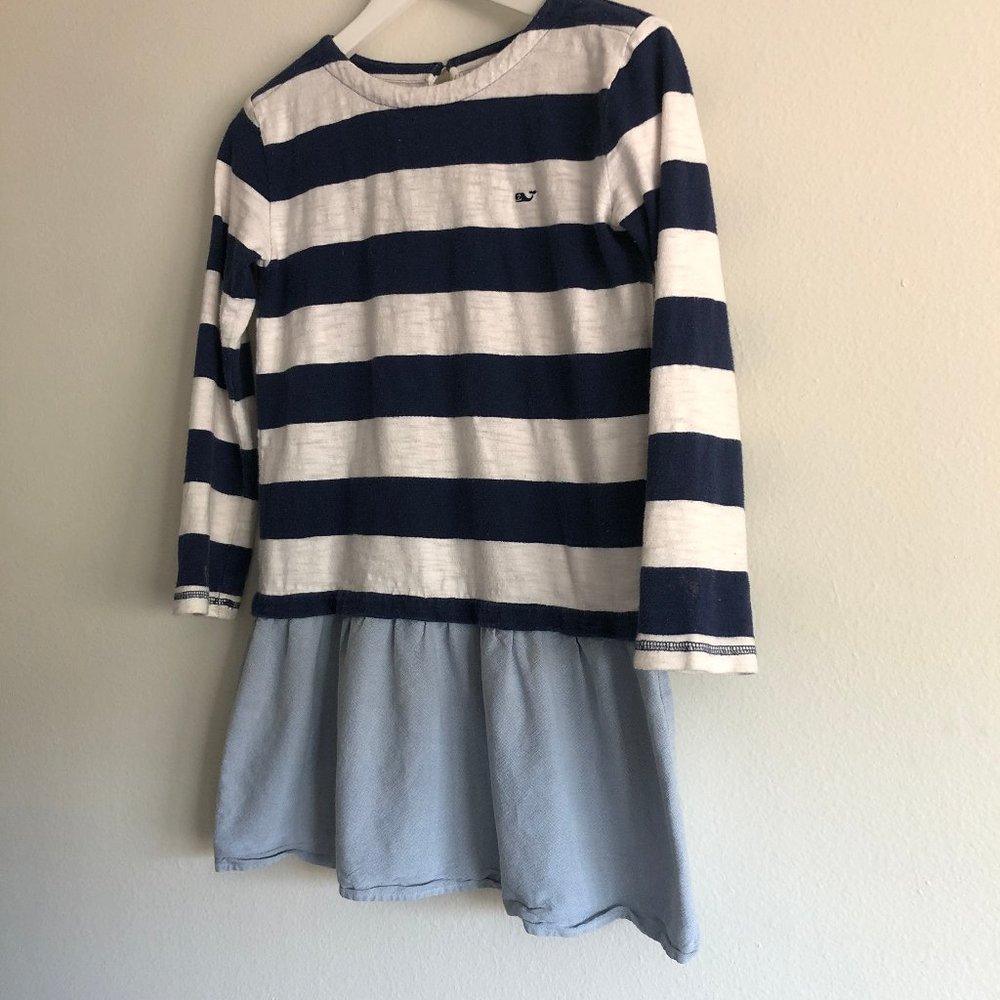 Lot of Two Girls 10/12 Preppy Casual Dresses - Levis & Vineyard Vines Dress Set - Picture 13 of 14